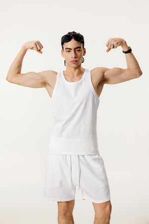 Summer Tank Top – Minimalist, Loose-Fit Workout Vest - 4inme