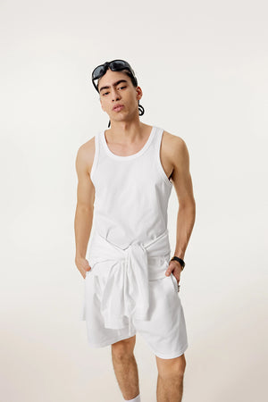 Summer Tank Top – Minimalist, Loose-Fit Workout Vest - 4inme