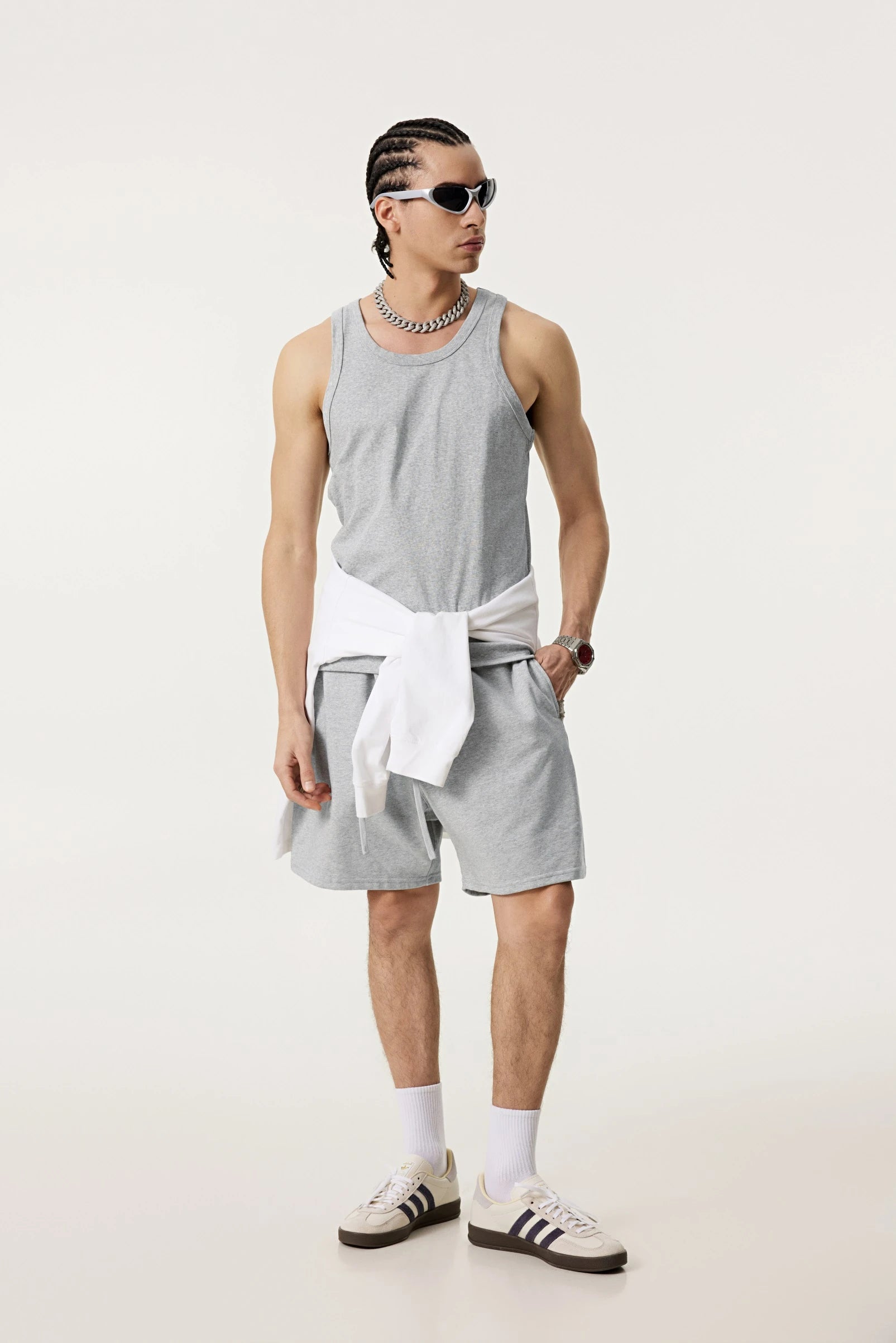 Summer Tank Top – Minimalist, Loose-Fit Workout Vest - 4inme