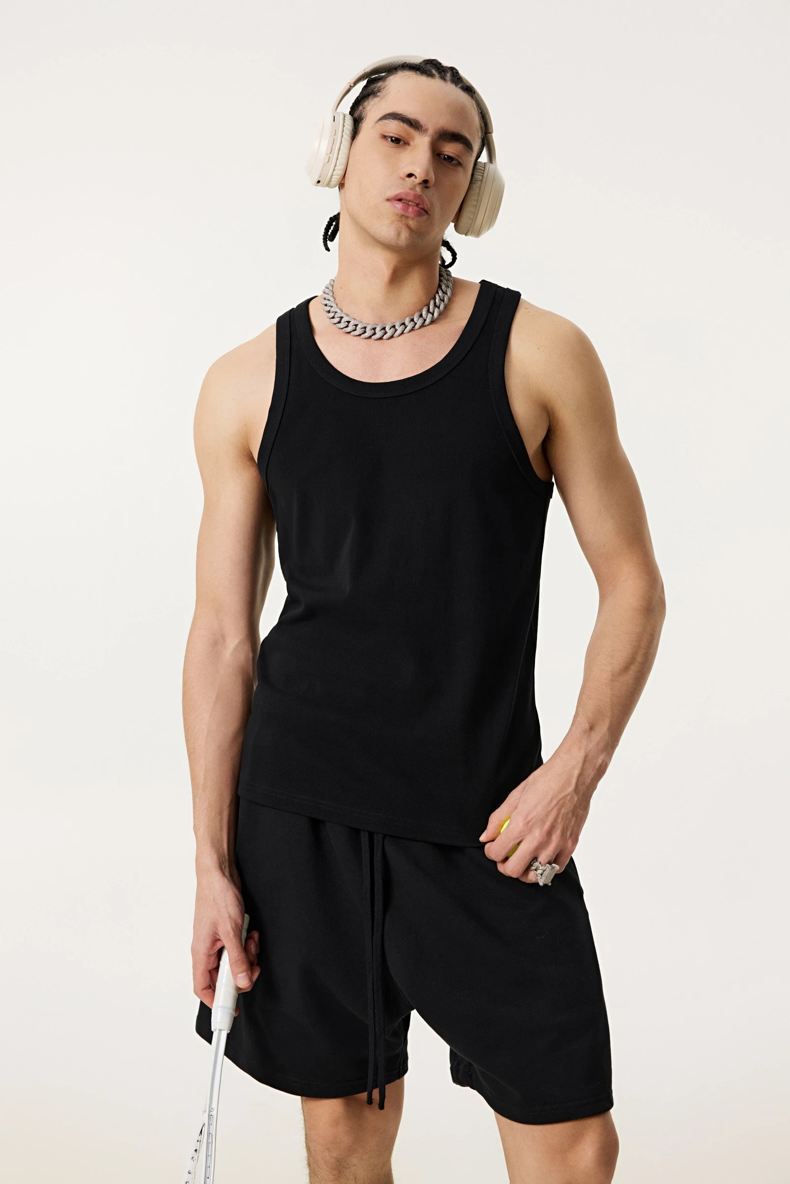 Summer Tank Top – Minimalist, Loose-Fit Workout Vest - 4inme