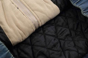 Vintage Embroidered Thickened Denim Jacket - 4inme