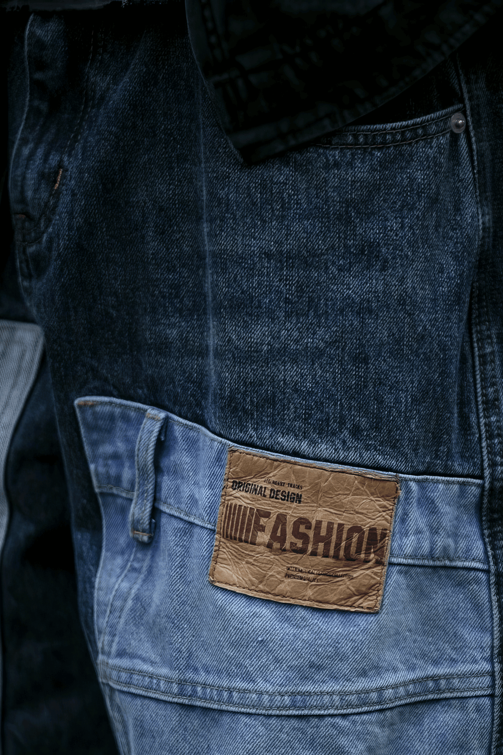 Vintage Washed 15oz Denim Cargo Pants – Loose Fit - 4inme