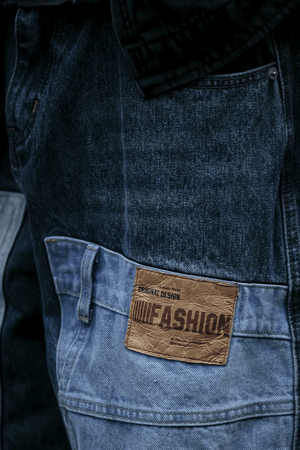 Vintage Washed 15oz Denim Cargo Pants – Loose Fit - 4inme