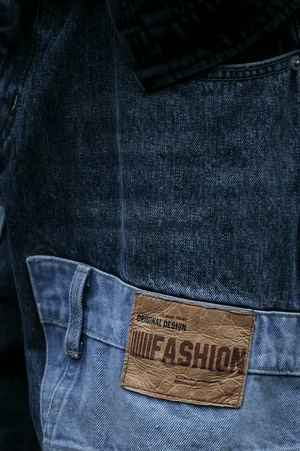 Vintage Washed 15oz Denim Cargo Pants – Loose Fit - 4inme