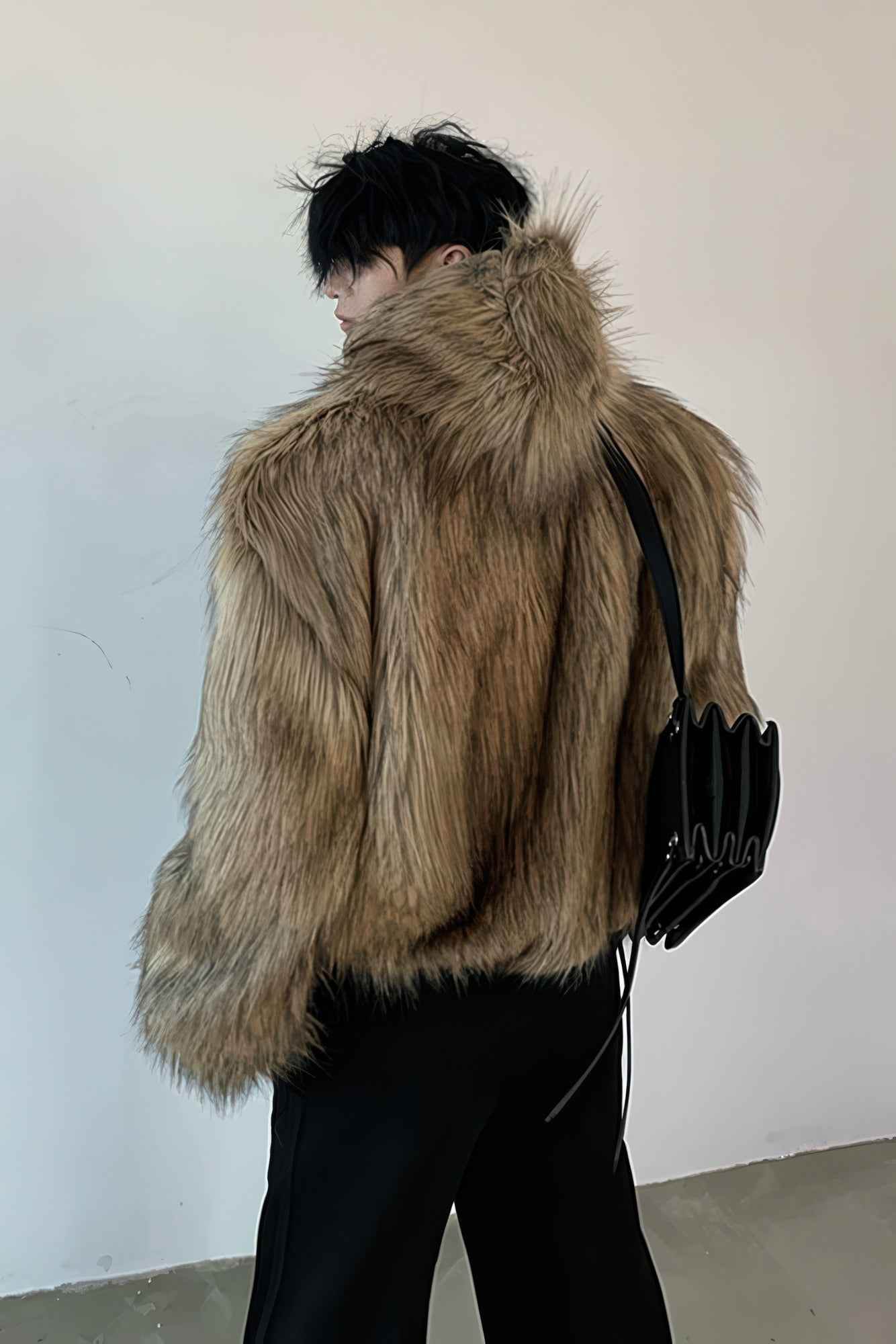 Winter Fashionable PU Leather Jacket for Men with Faux Fur, Reversible Design - 4inme