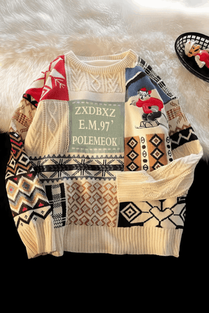 Winter Men’s Heavy Knit Sweater – Fleece Lined, Loose Fit - 4inme