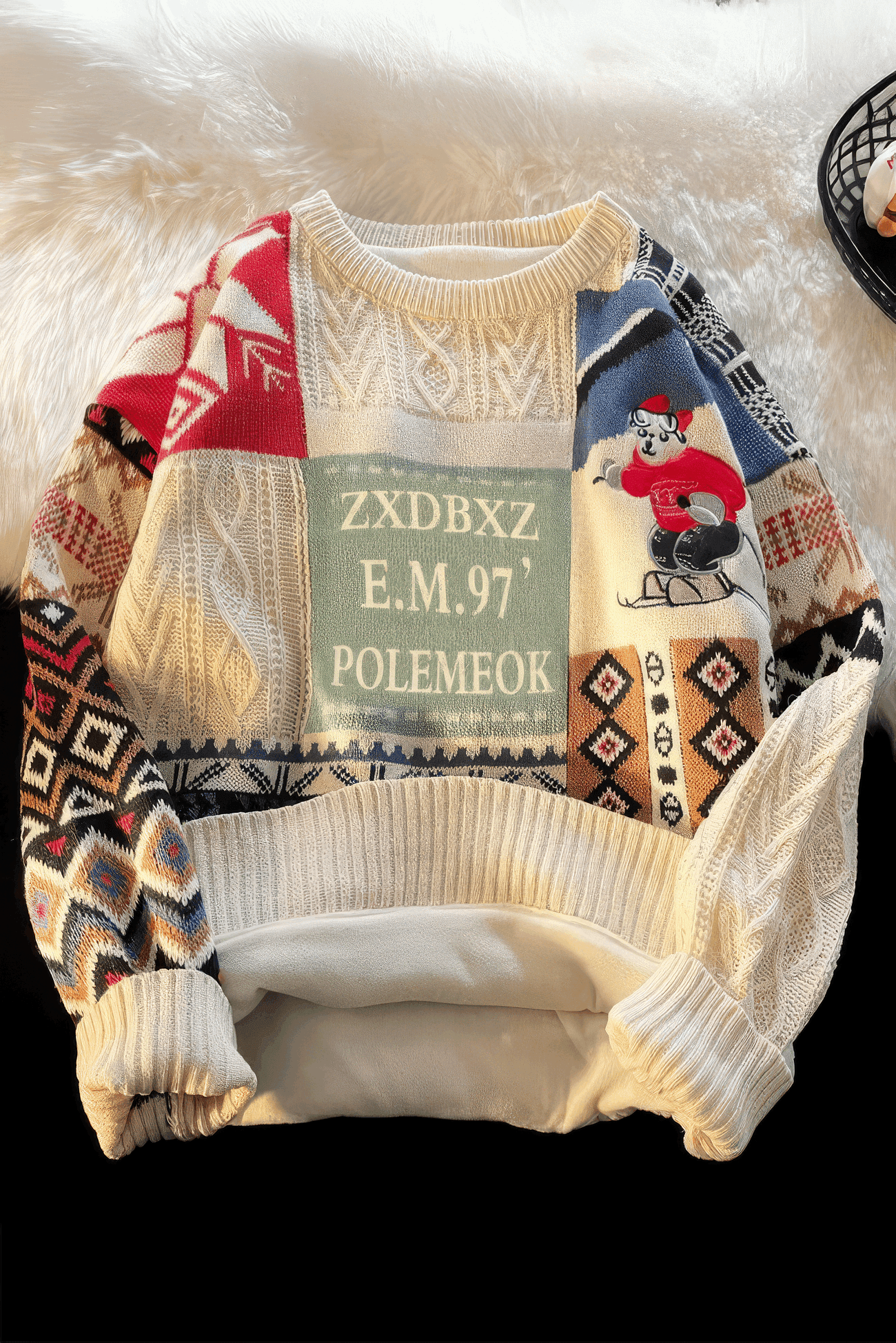 Winter Men’s Heavy Knit Sweater – Fleece Lined, Loose Fit - 4inme