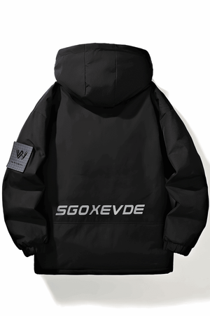 Winter Work Jacket for Men – Hooded, Warm, Fleece Lined - 4inme