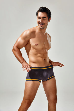 Men's Cotton Boxer Briefs , Breathable & Solid Colors - 4inme