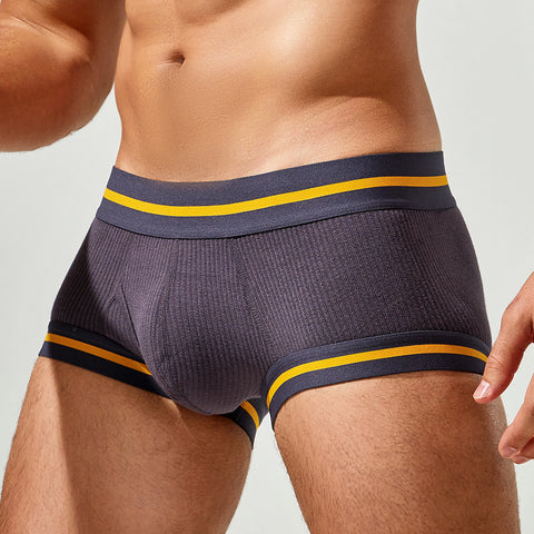 Men's Cotton Boxer Briefs - 3 Pack, Breathable & Solid Colors