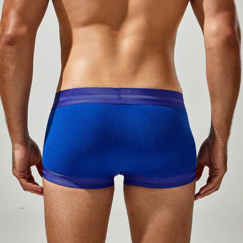 Men's Cotton Boxer Briefs - 3 Pack, Breathable & Solid Colors