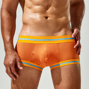 Men's Cotton Boxer Briefs , Breathable & Solid Colors - 4inme