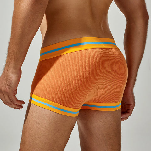 Men's Cotton Boxer Briefs - 3 Pack, Breathable & Solid Colors