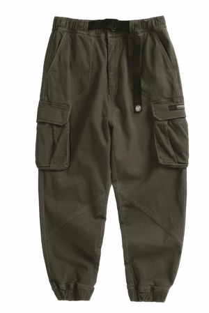 Men’s Cargo Pants – Loose Fit, Elastic Cuffs, Utility Style for Winter - 4inme