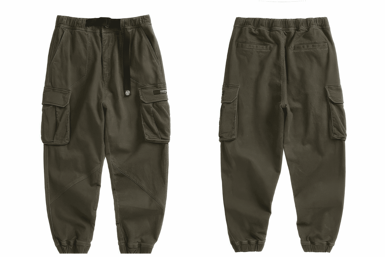 Men’s Cargo Pants – Loose Fit, Elastic Cuffs, Utility Style for Winter - 4inme