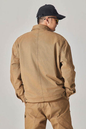 Winter Detroit Heavy Quilted Work Jacket for Men – Loose Fit, Cotton Lined - 4inme