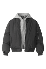 Winter Hooded Puffer Jacket – Loose & Minimalist American Style - 4inme