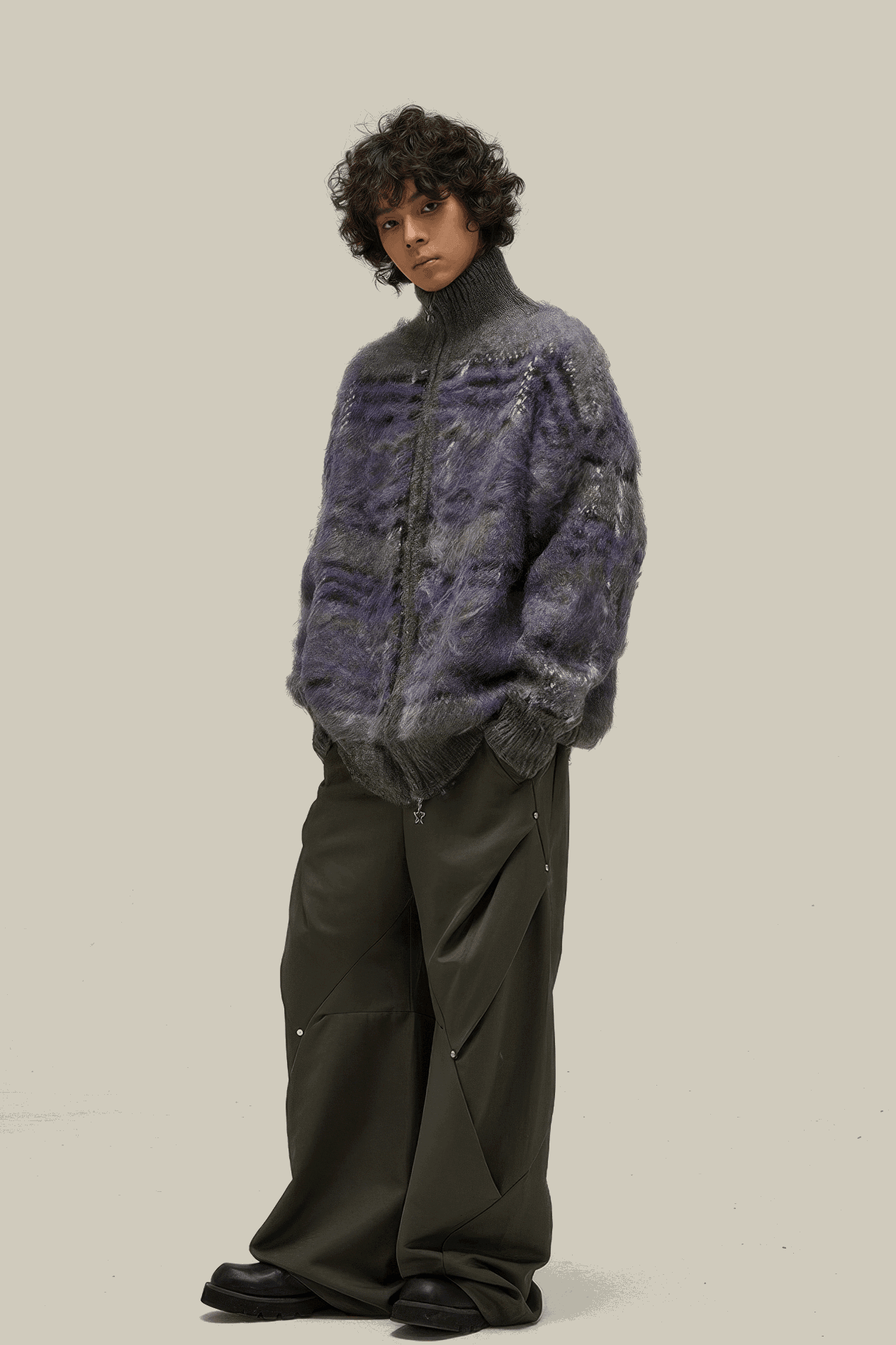 Winter Vintage American Knit Cardigan for Men – Loose & Relaxed - 4inme