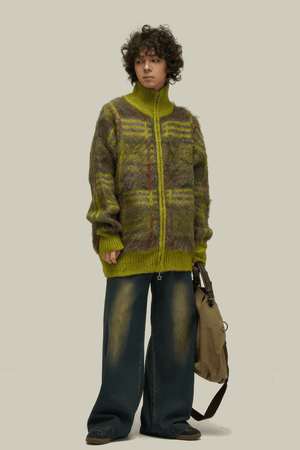 Winter Vintage American Knit Cardigan for Men – Loose & Relaxed - 4inme