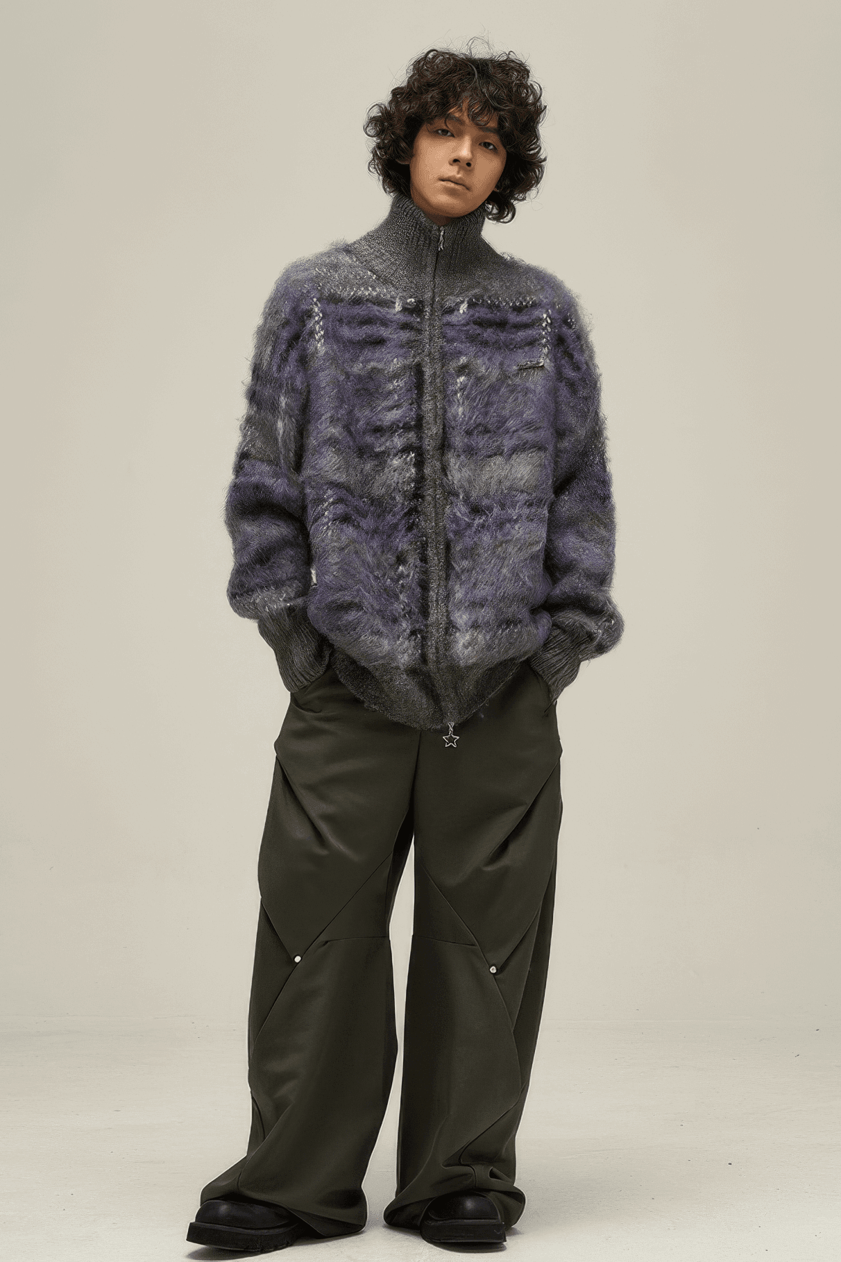 Winter Vintage American Knit Cardigan for Men – Loose & Relaxed - 4inme