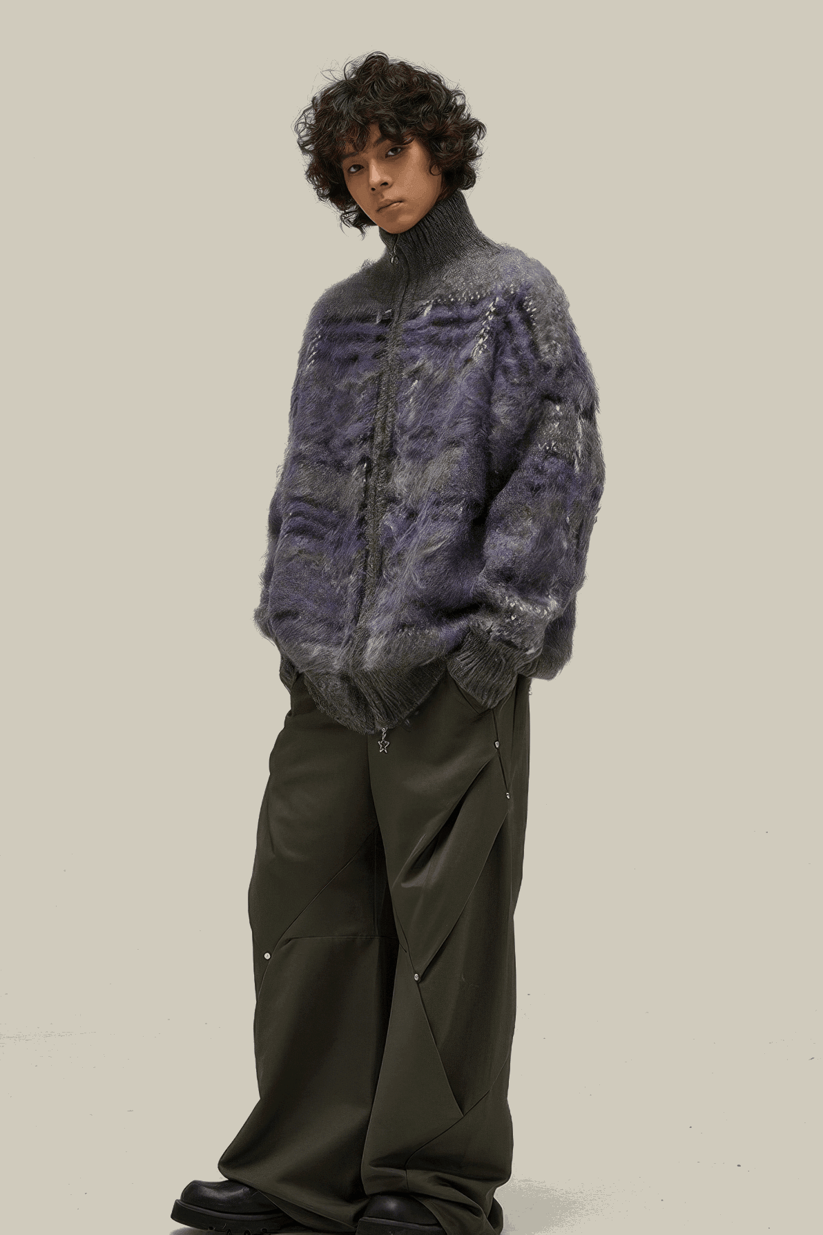 Winter Vintage American Knit Cardigan for Men – Loose & Relaxed - 4inme