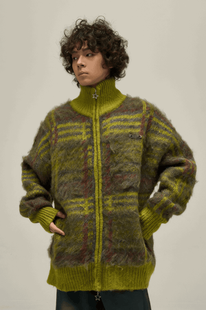 Winter Vintage American Knit Cardigan for Men – Loose & Relaxed - 4inme