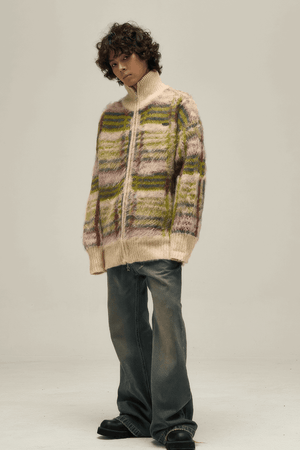 Winter Vintage American Knit Cardigan for Men – Loose & Relaxed - 4inme