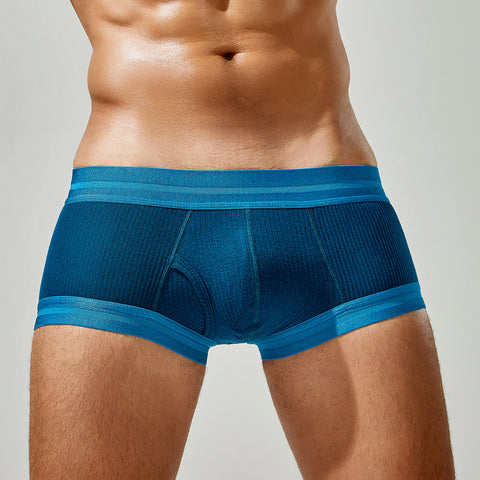 Men's Cotton Boxer Briefs - 3 Pack, Breathable & Solid Colors
