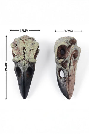 Gothic Raven Skull Pendant Necklace - 4inme