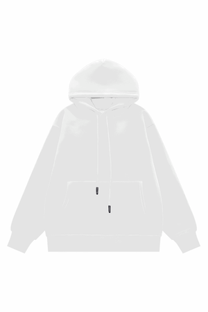 American Style Solid Color 350g Fleece Hoodie - 4inme