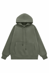 American Style Solid Color 350g Fleece Hoodie - 4inme