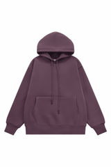 American Style Solid Color 350g Fleece Hoodie - 4inme