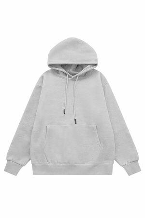 American Style Solid Color 350g Fleece Hoodie - 4inme