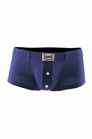 Men's Ribbed Boxer Briefs 3-Pack - Breathable Cotton Solid Color Underwear Set - 4inme