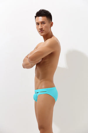 Sexy Low-Rise Swim Briefs for Men with Hollow Design - 4inme