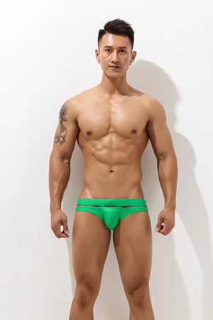 Sexy Low-Rise Swim Briefs for Men with Hollow Design - 4inme