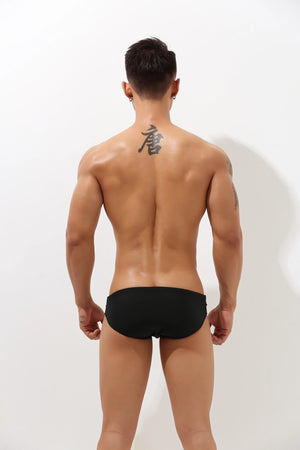 Sexy Low-Rise Swim Briefs for Men with Hollow Design - 4inme