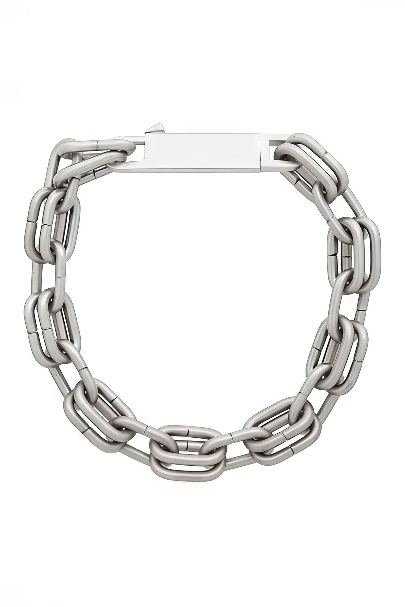 Chunky Metal Chain Necklace - Industrial Unisex Statement Piece - 4inme