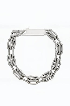 Chunky Metal Chain Necklace - Industrial Unisex Statement Piece - 4inme