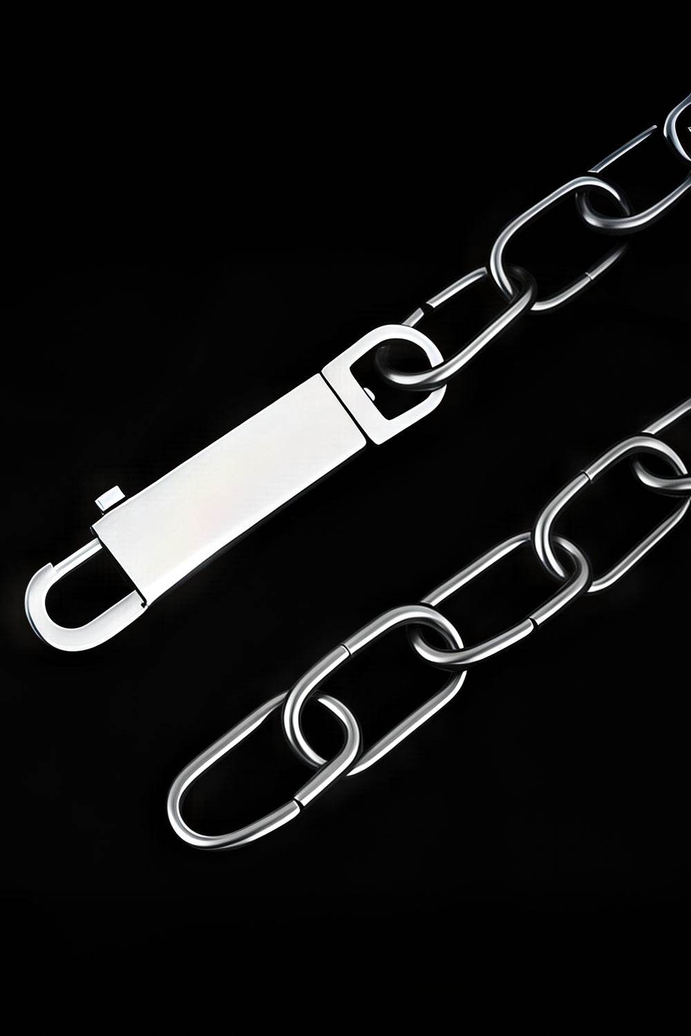 Chunky Metal Chain Necklace - Industrial Unisex Statement Piece - 4inme