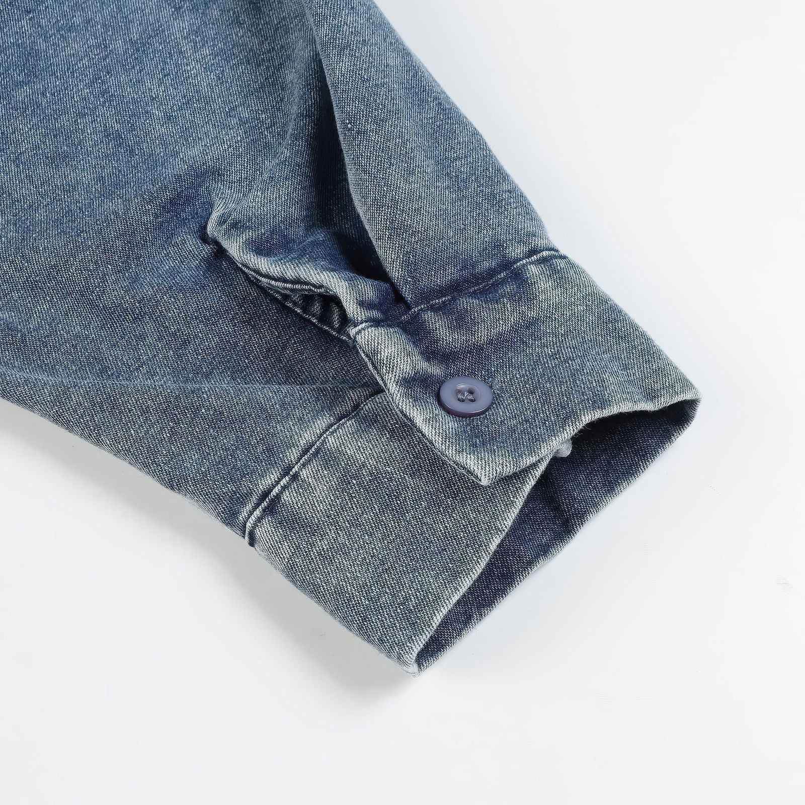 Corduroy & Denim Cartoon Patch Shirt - Unisex Oversized Street Style - 4inme