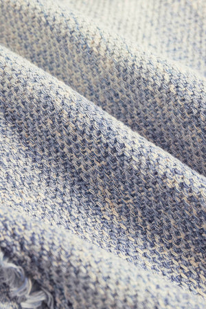 Distressed Denim Vest - Washed Rivet & Frayed Hem Design - 4inme