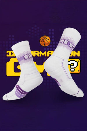 Elite Basketball Socks - High-Cut Terry Cushion Performance Crew Socks - 4inme