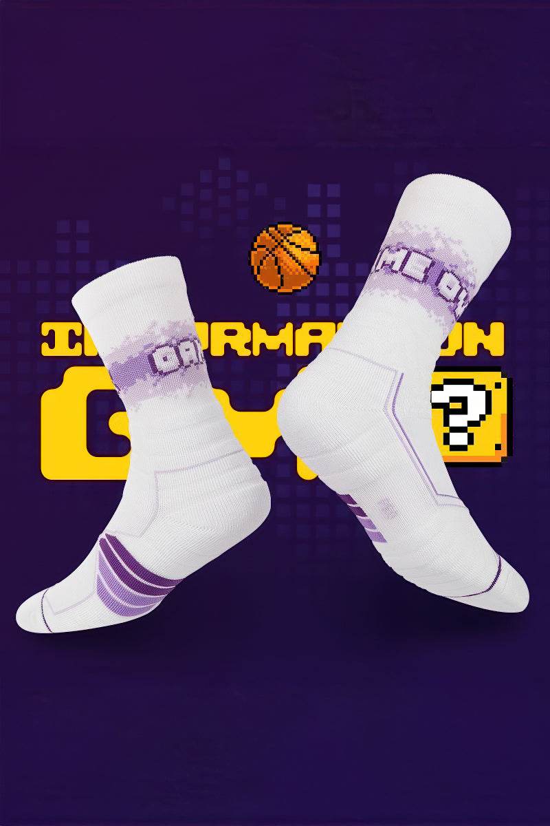 Elite Basketball Socks - High-Cut Terry Cushion Performance Crew Socks - 4inme
