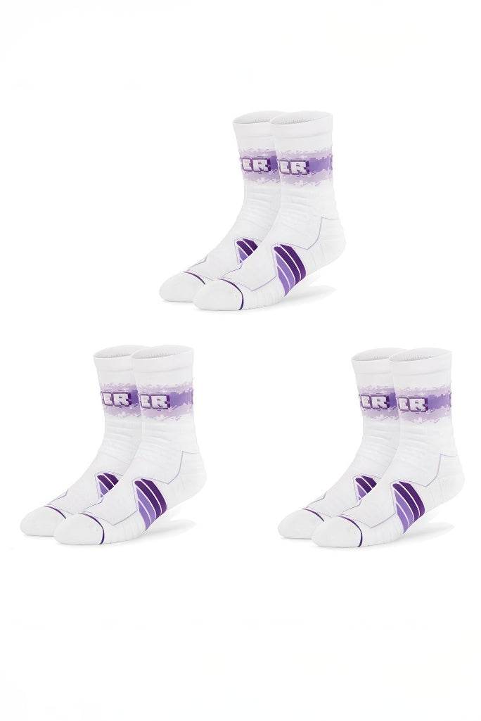 Elite Basketball Socks - High-Cut Terry Cushion Performance Crew Socks - 4inme