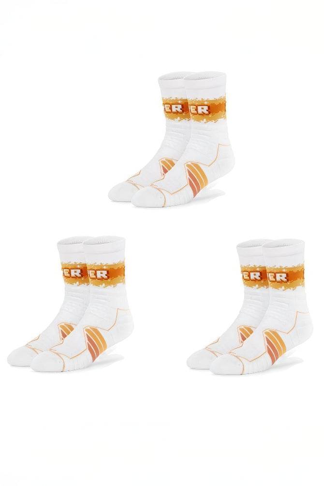 Elite Basketball Socks - High-Cut Terry Cushion Performance Crew Socks - 4inme