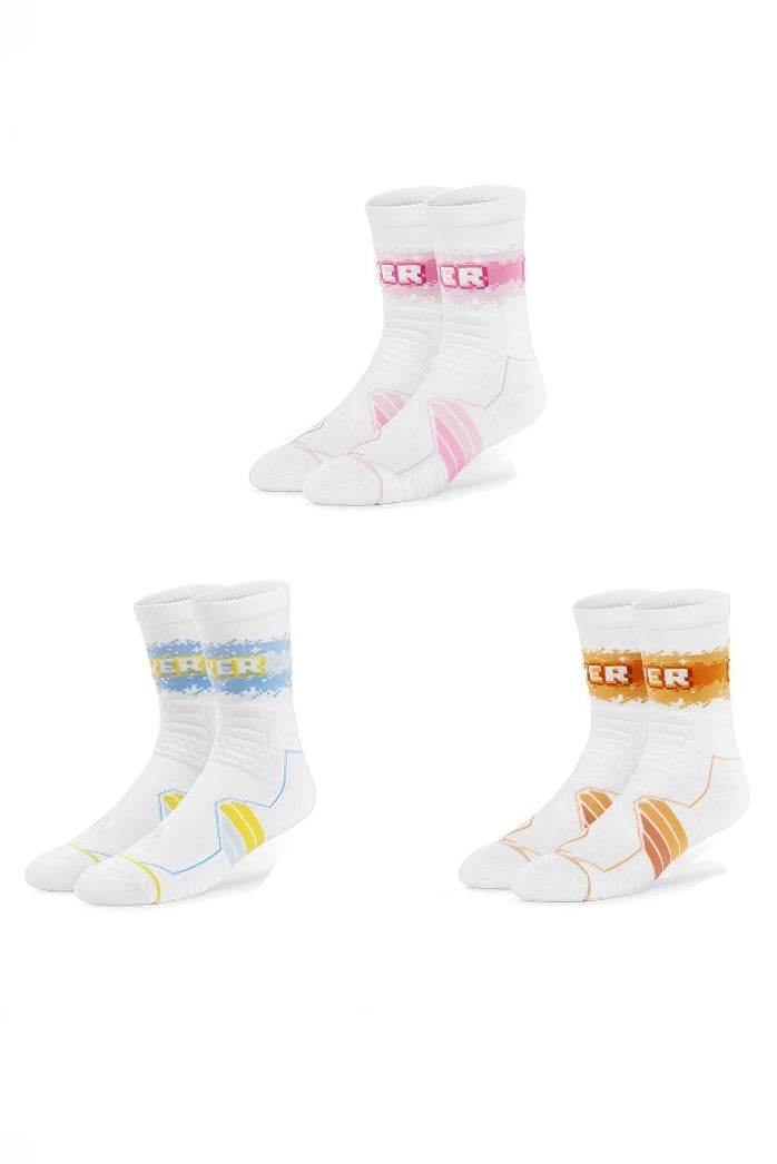 Elite Basketball Socks - High-Cut Terry Cushion Performance Crew Socks - 4inme