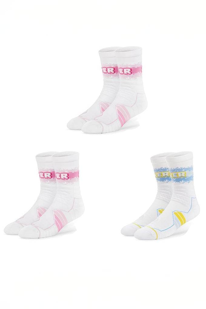 Elite Basketball Socks - High-Cut Terry Cushion Performance Crew Socks - 4inme