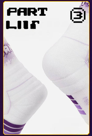 Elite Basketball Socks - High-Cut Terry Cushion Performance Crew Socks - 4inme