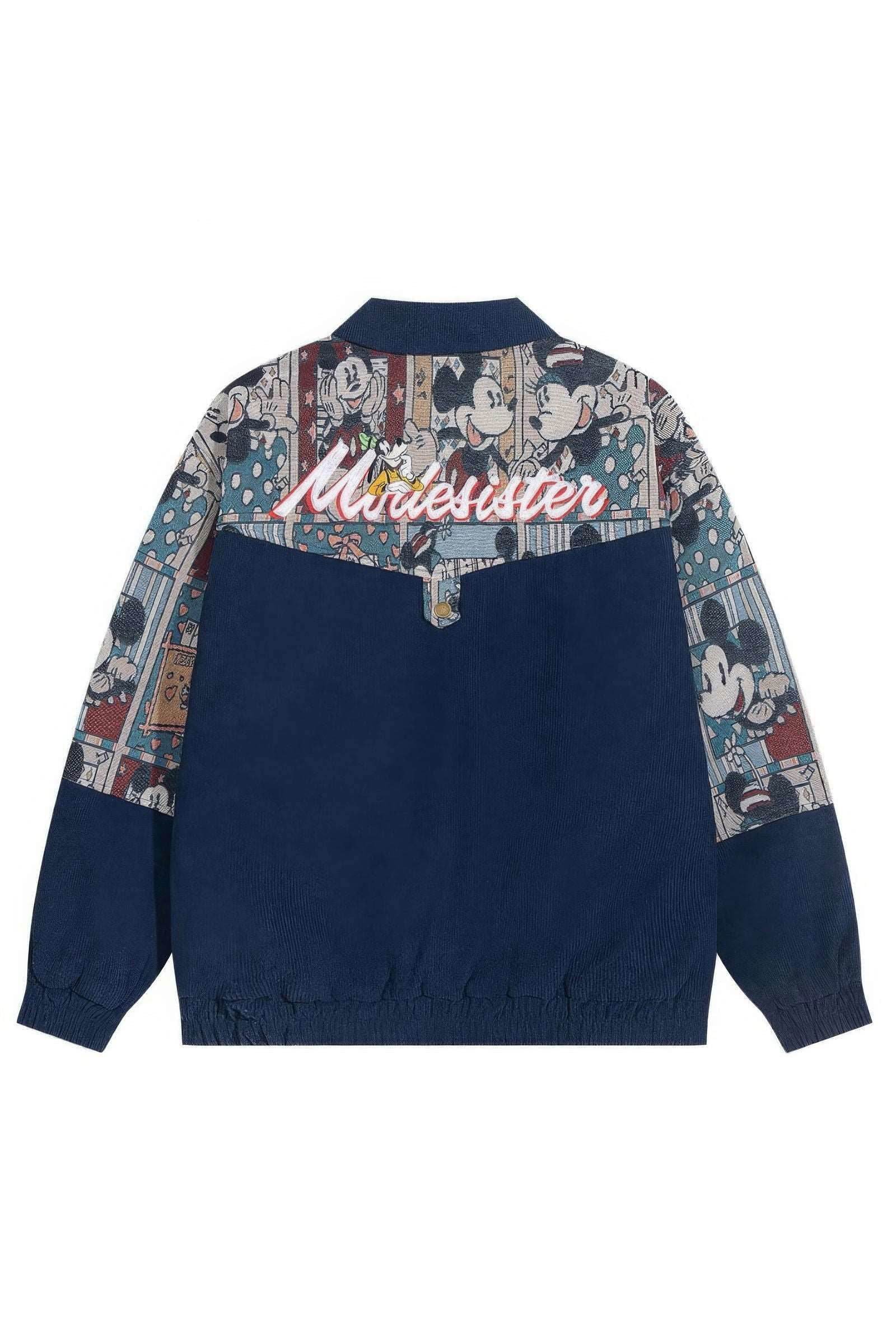 Embroidered Bomber Jacket – Retro Baseball Style - 4inme
